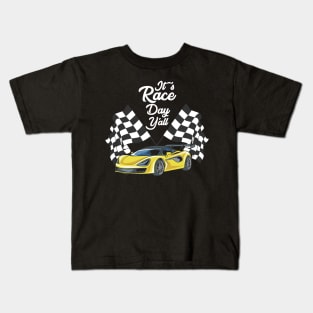 IT'S RACE DAY Y'ALL CAR RACING TUNING RACER Gift Kids T-Shirt